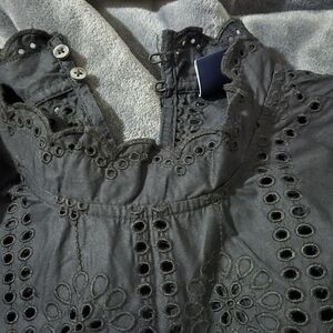 GAP Black Lace Detail Top